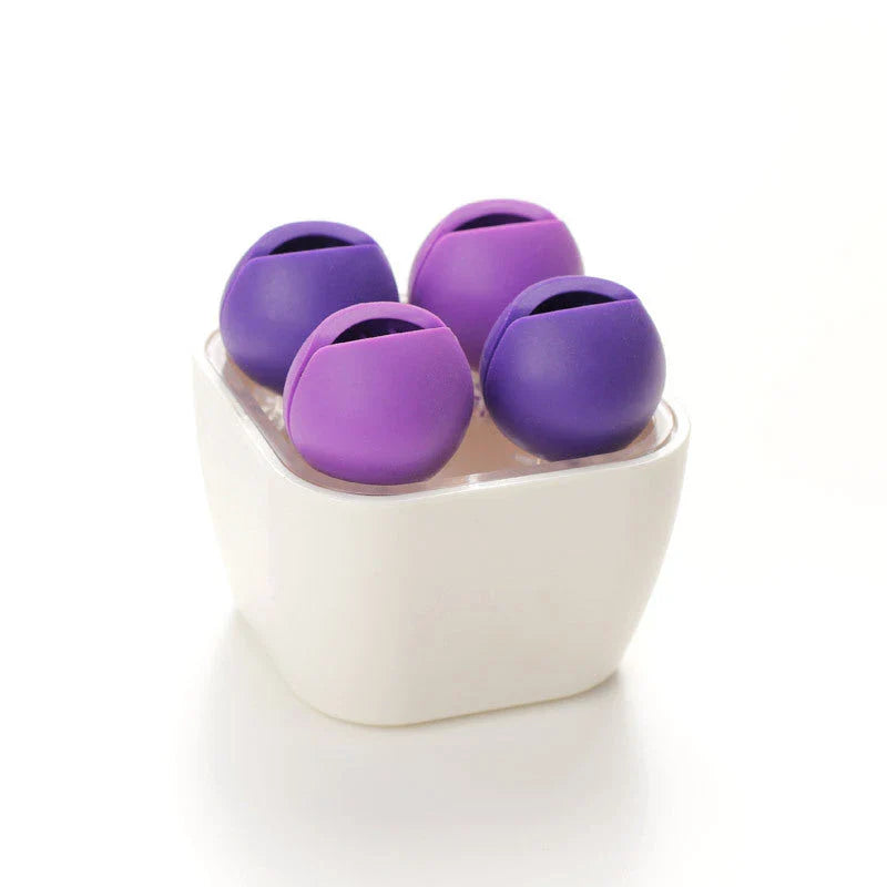 Stylish lipstick organizer box with unique flower petal design, made from durable ABS plastic and TPE silicone materials