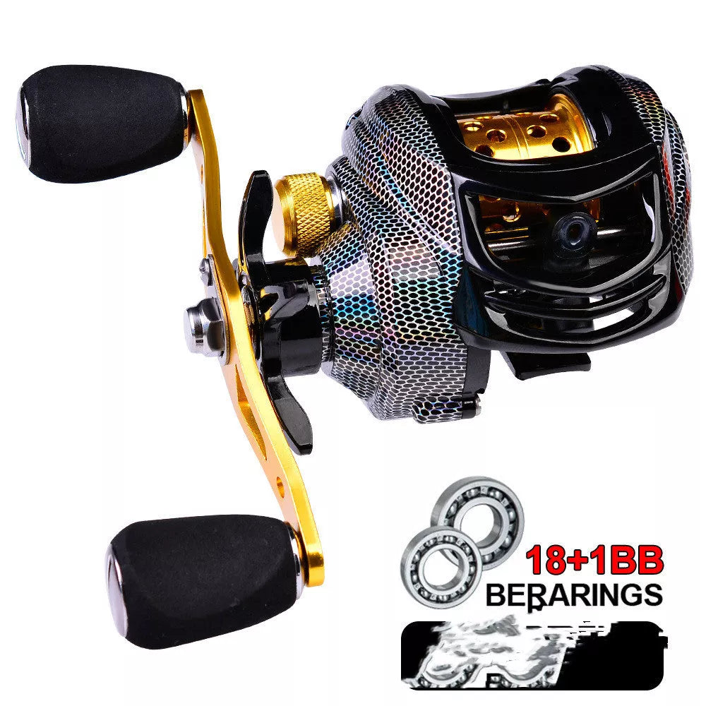 Metal Spool Baitcasting Fishing Reel with 10KG max drag for durable and reliable fishing
