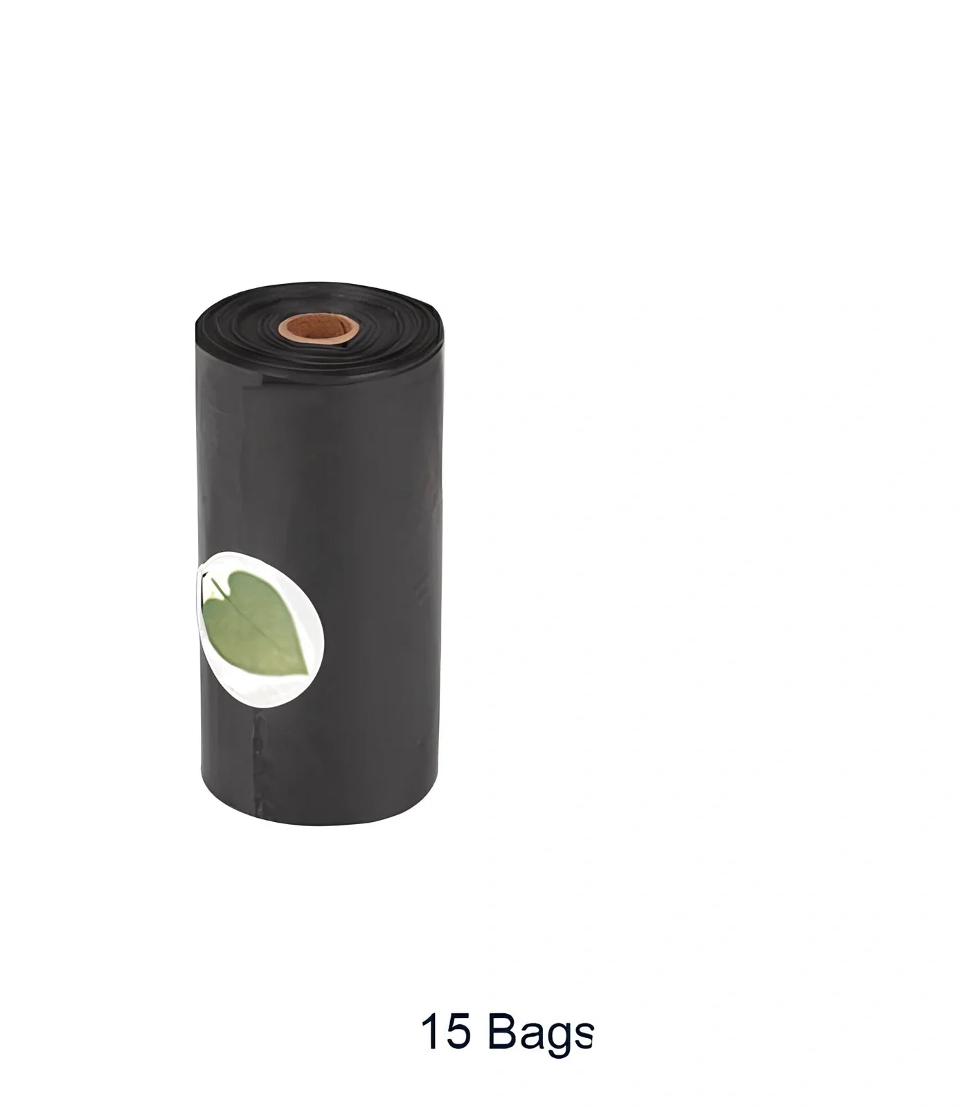 Grey-blue LED pet waste bag dispenser with metal carabiner clip measuring 10x4.5cm