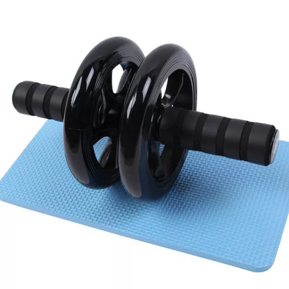 Silent Abdominal Muscle Wheel for core training with kneeling pad