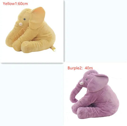 Elephant doll pillow baby comfort sleep toy in short plush with PP cotton filling, 60cm and 40cm sizes