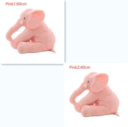 Elephant doll pillow baby comfort sleep toy in short plush with PP cotton filling, 60cm and 40cm sizes