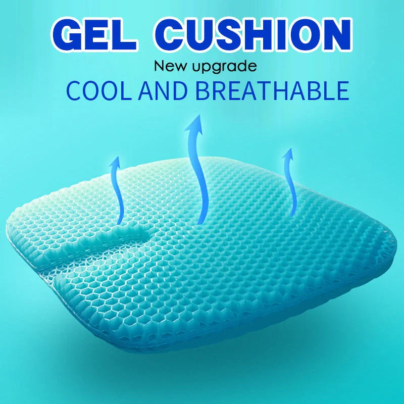 Breathable Honeycomb Car Seat Cushion with TPE Gel for enhanced comfort and support