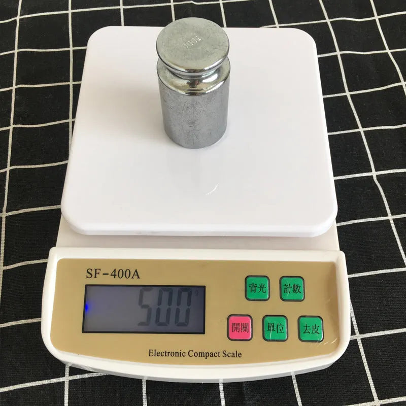 Kitchen Scale Electronic Food Scale with 10kg Maximum Weighing Capacity 1g Accuracy in Multiple Colour Options for Household Baking and Cooking SF-400A Model Powered by AA Batteries