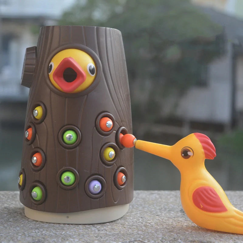 Woodpecker Magnetic Catch The Worm Game - Educational Toy for Kids