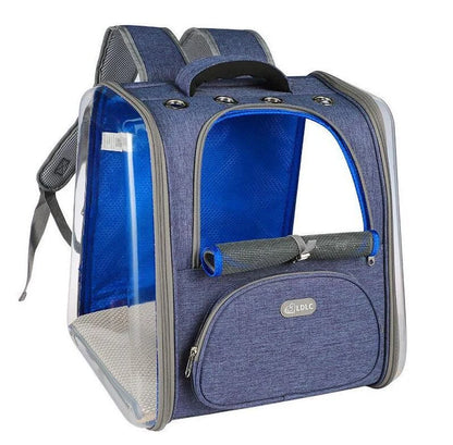 Portable Transparent Space Capsule Cat Bag in various colors, showcasing foldable design and panoramic view