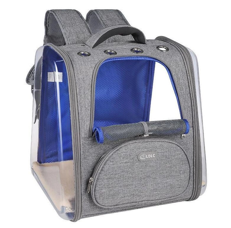 Portable Transparent Space Capsule Cat Bag in various colors, showcasing foldable design and panoramic view