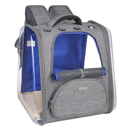 Portable Transparent Space Capsule Cat Bag in various colors, showcasing foldable design and panoramic view