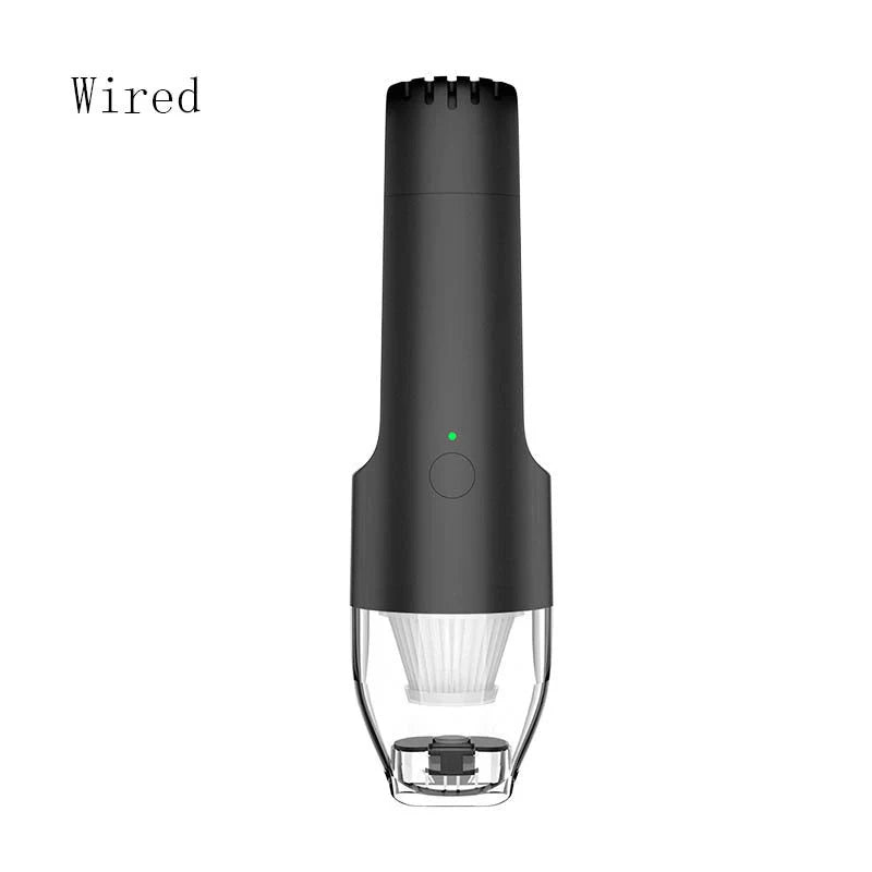 Compact hand-held vacuum cleaner with powerful suction for home and car cleaning