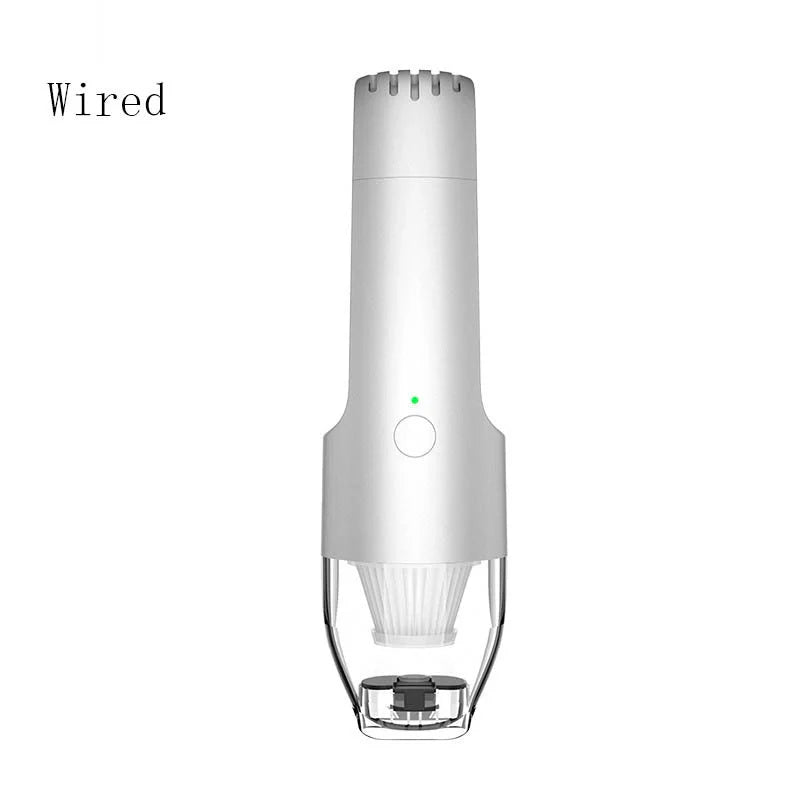 Compact hand-held vacuum cleaner with powerful suction for home and car cleaning