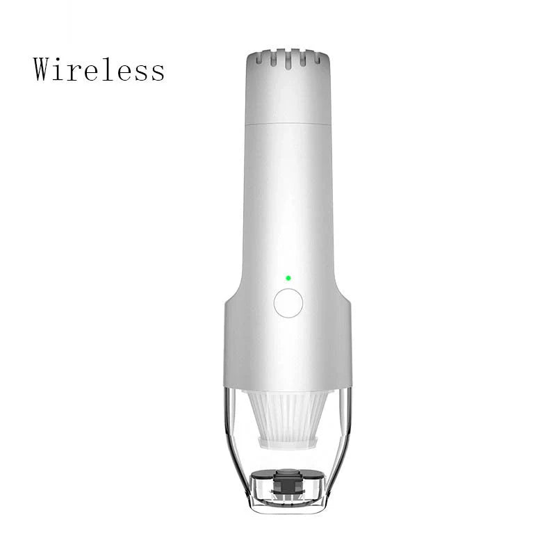 Compact hand-held vacuum cleaner with powerful suction for home and car cleaning