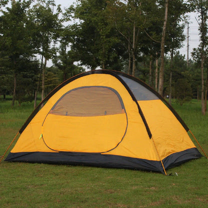Double-layer aluminum pole tent for outdoor camping in various colors