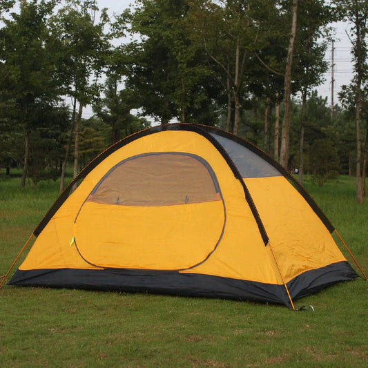 Double-layer aluminum pole tent for outdoor camping in various colors
