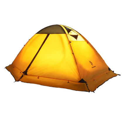 Double-layer aluminum pole tent for outdoor camping in various colors