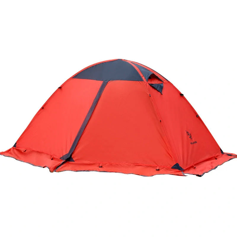 Double-layer aluminum pole tent for outdoor camping in various colors