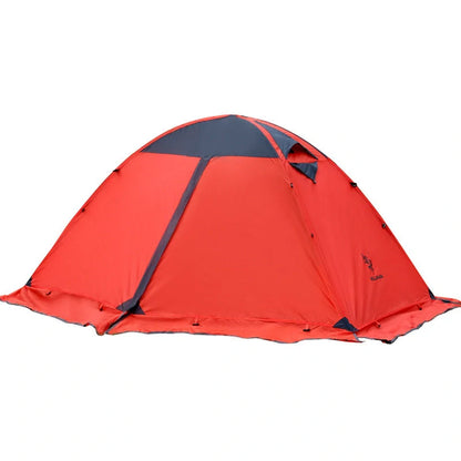Double-layer aluminum pole tent for outdoor camping in various colors