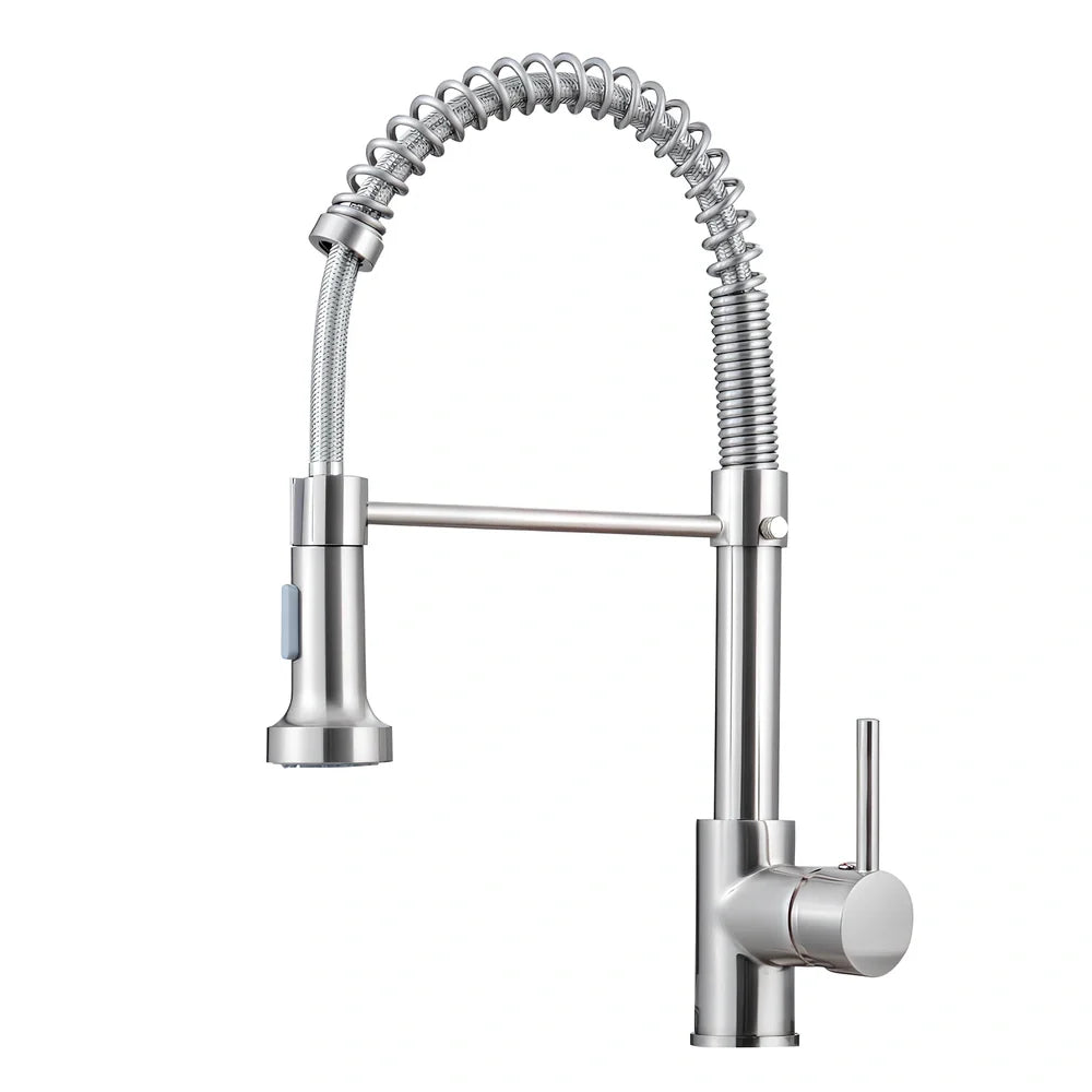 Matte black kitchen faucet with copper construction and 35mm valve seat