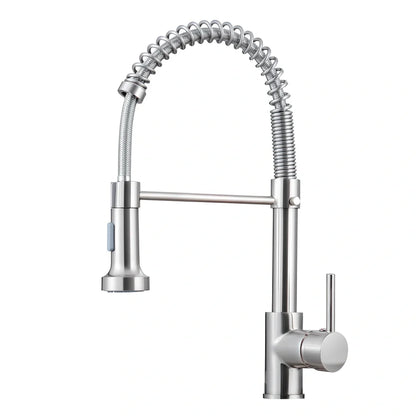 Matte black kitchen faucet with copper construction and 35mm valve seat