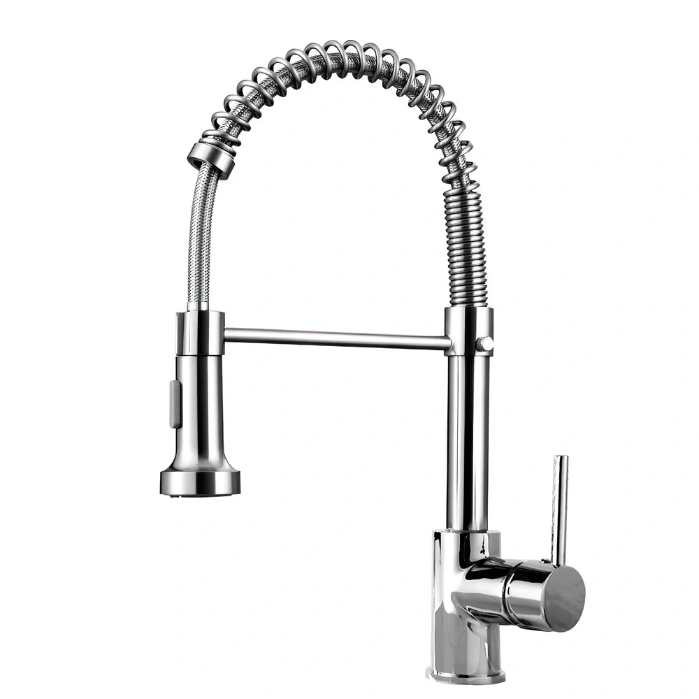Matte black kitchen faucet with copper construction and 35mm valve seat
