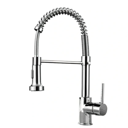 Matte black kitchen faucet with copper construction and 35mm valve seat