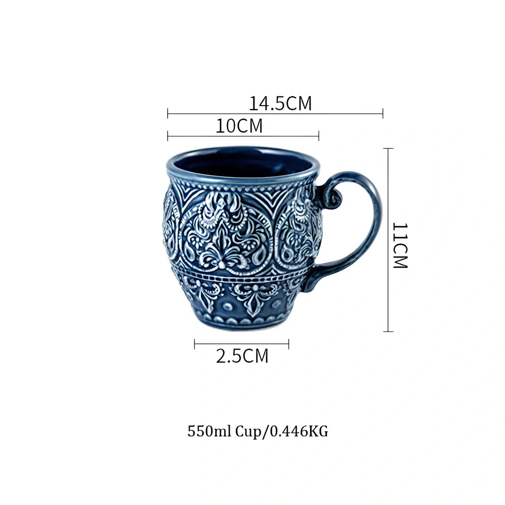 Baroque ceramic bowl with raised petal pattern, porcelain construction, round shape measuring 15-20cm diameter