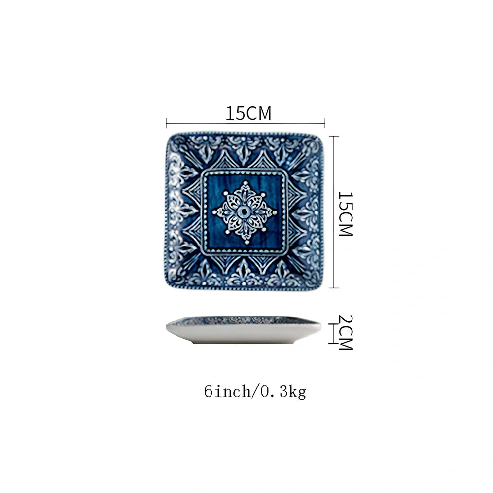 Baroque ceramic bowl with raised petal pattern, porcelain construction, round shape measuring 15-20cm diameter