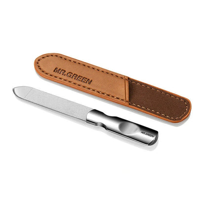 Premium stainless steel nail files with dual-sided design for shaping and polishing nails