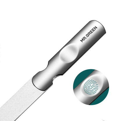 Premium stainless steel nail files with dual-sided design for shaping and polishing nails