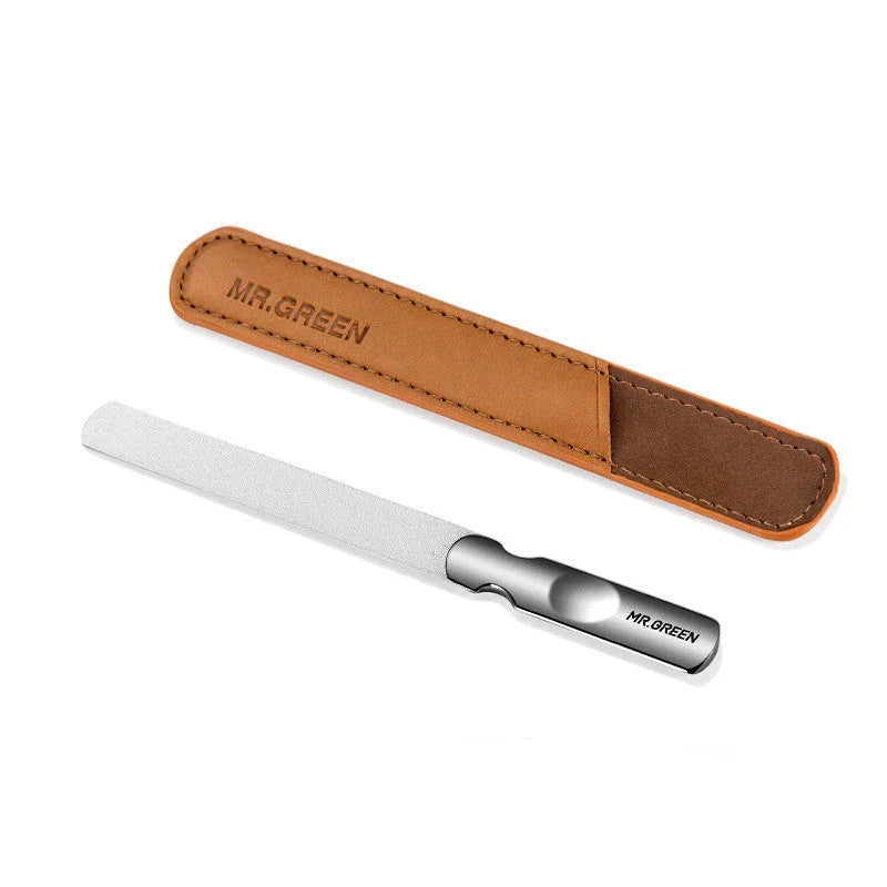Premium stainless steel nail files with dual-sided design for shaping and polishing nails