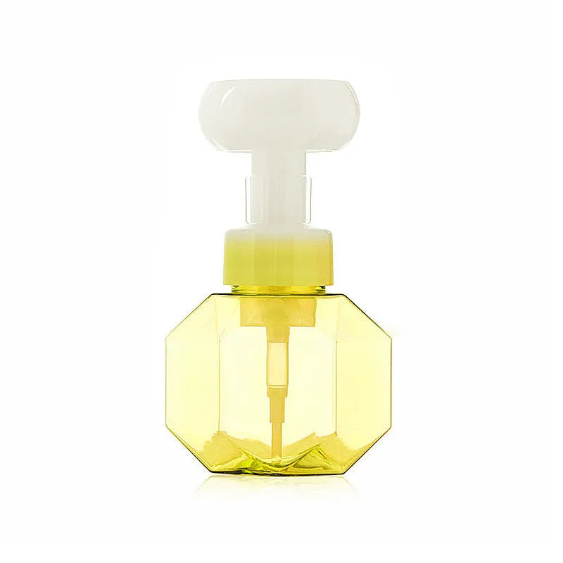 Empty non-woven fabric foam bottle for DIY crafts in blue, green, pink, and yellow colour options.