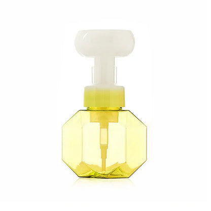 Empty non-woven fabric foam bottle for DIY crafts in blue, green, pink, and yellow colour options.