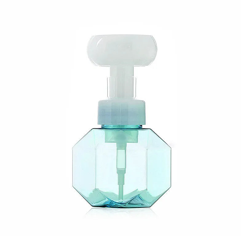 Empty non-woven fabric foam bottle for DIY crafts in blue, green, pink, and yellow colour options.