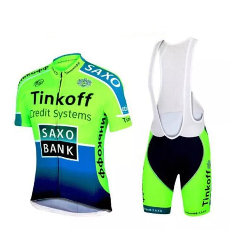 Breathable men's cycling suit in various colors for summer sports