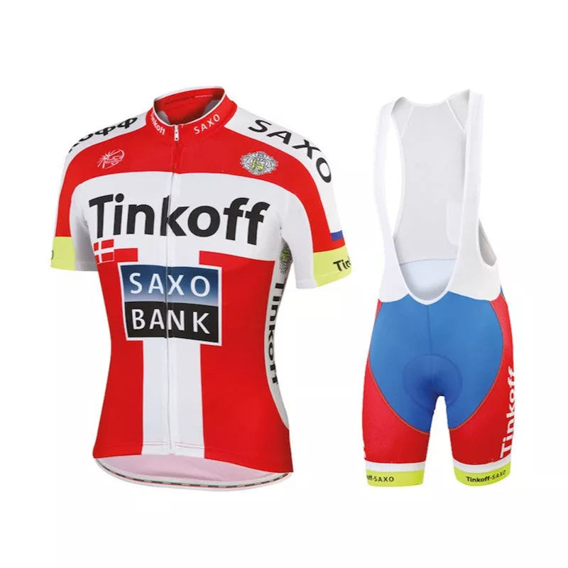 Breathable men's cycling suit in various colors for summer sports