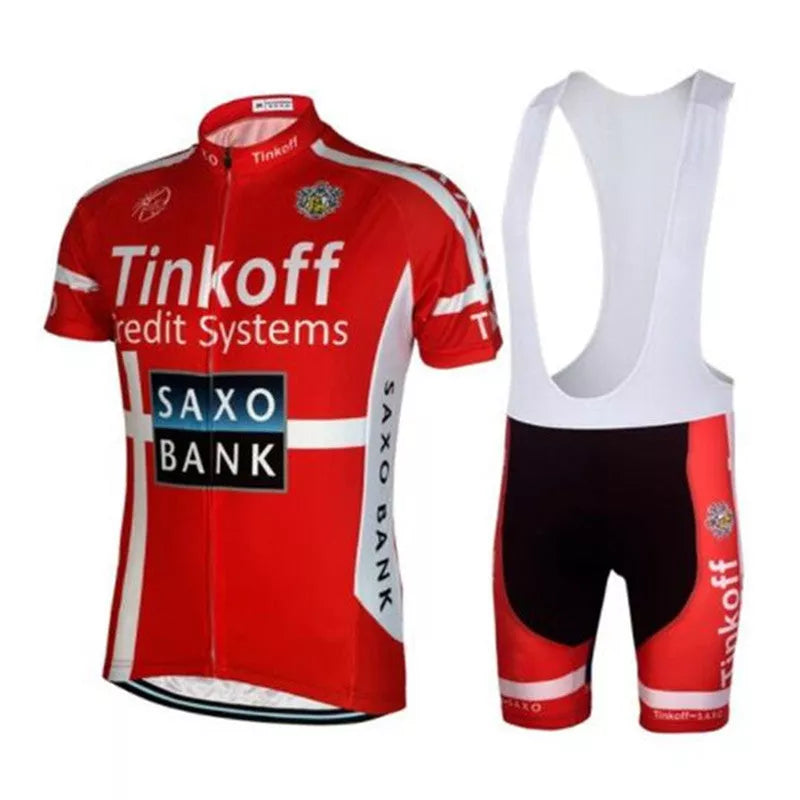 Breathable men's cycling suit in various colors for summer sports