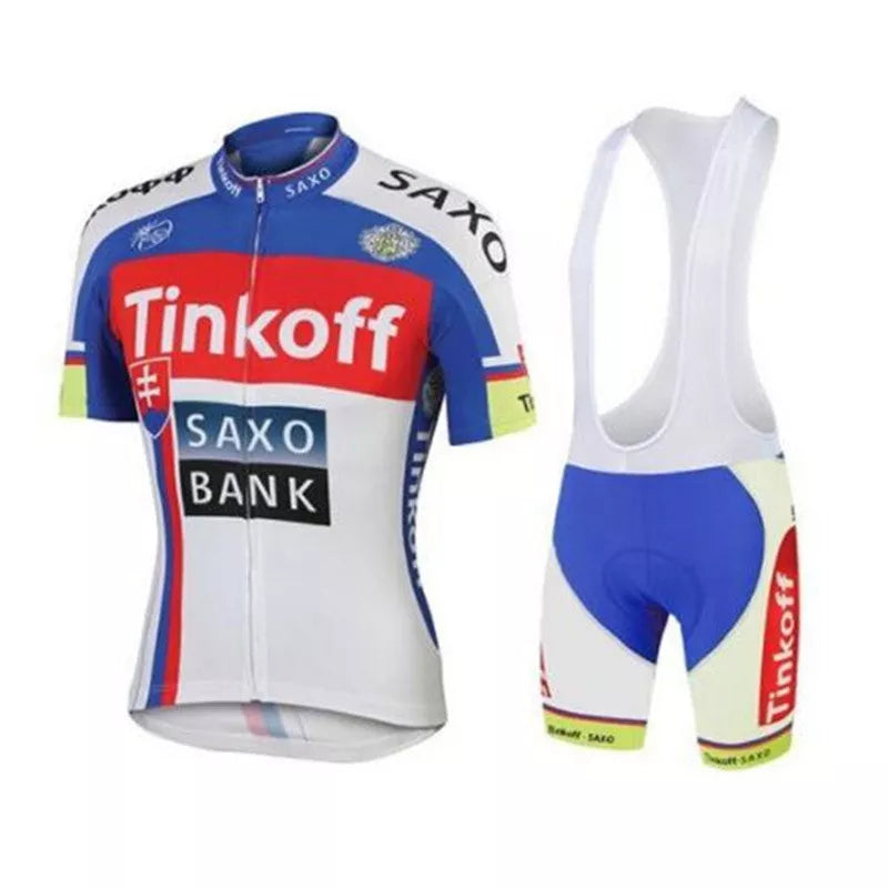 Breathable men's cycling suit in various colors for summer sports
