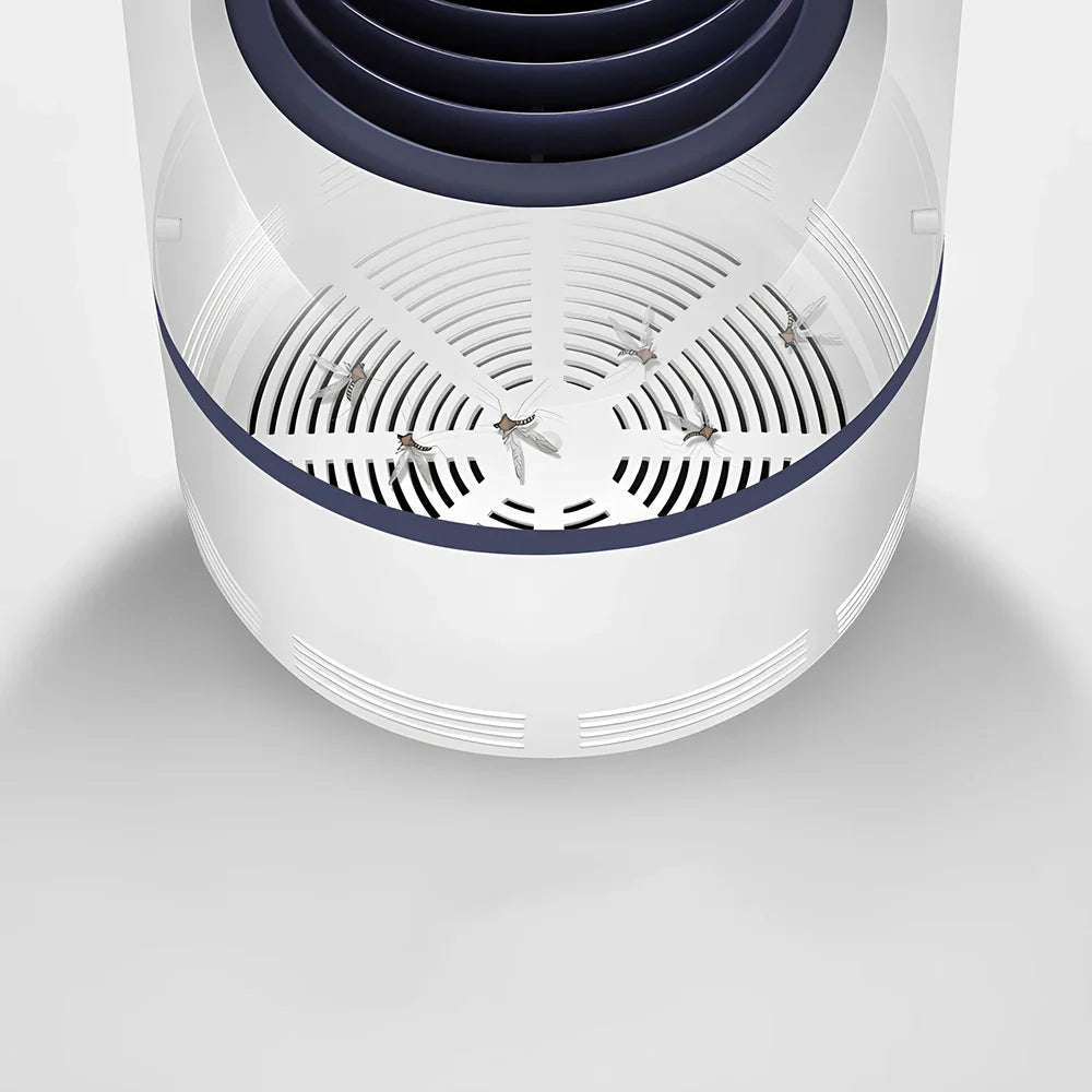 White mosquito killer with UV light, 12cm by 21.5cm, for indoor pest control