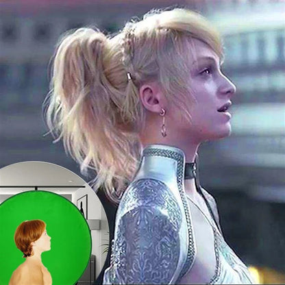 Professional green screen background board for photography, foldable design with steel spring frame