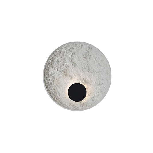 White iron wall lamp in modern simple style with digital lamp shape