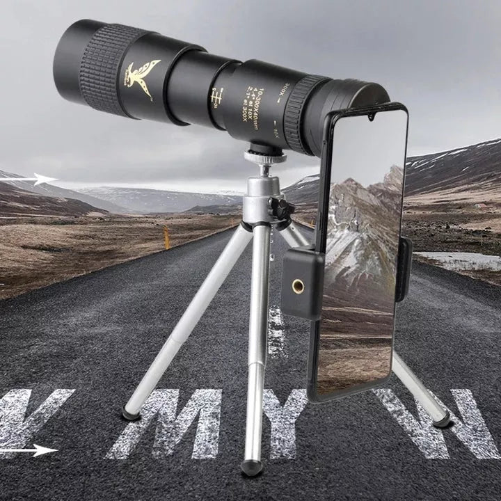 Telescopic Monocular HD Telescope with 10x300 magnification, waterproof and shockproof design