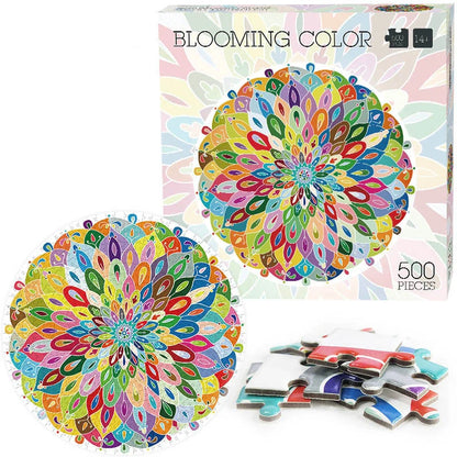 Zodiac Rainbow Magic Kaleidoscope Puzzle in six vibrant styles, 48cm diameter