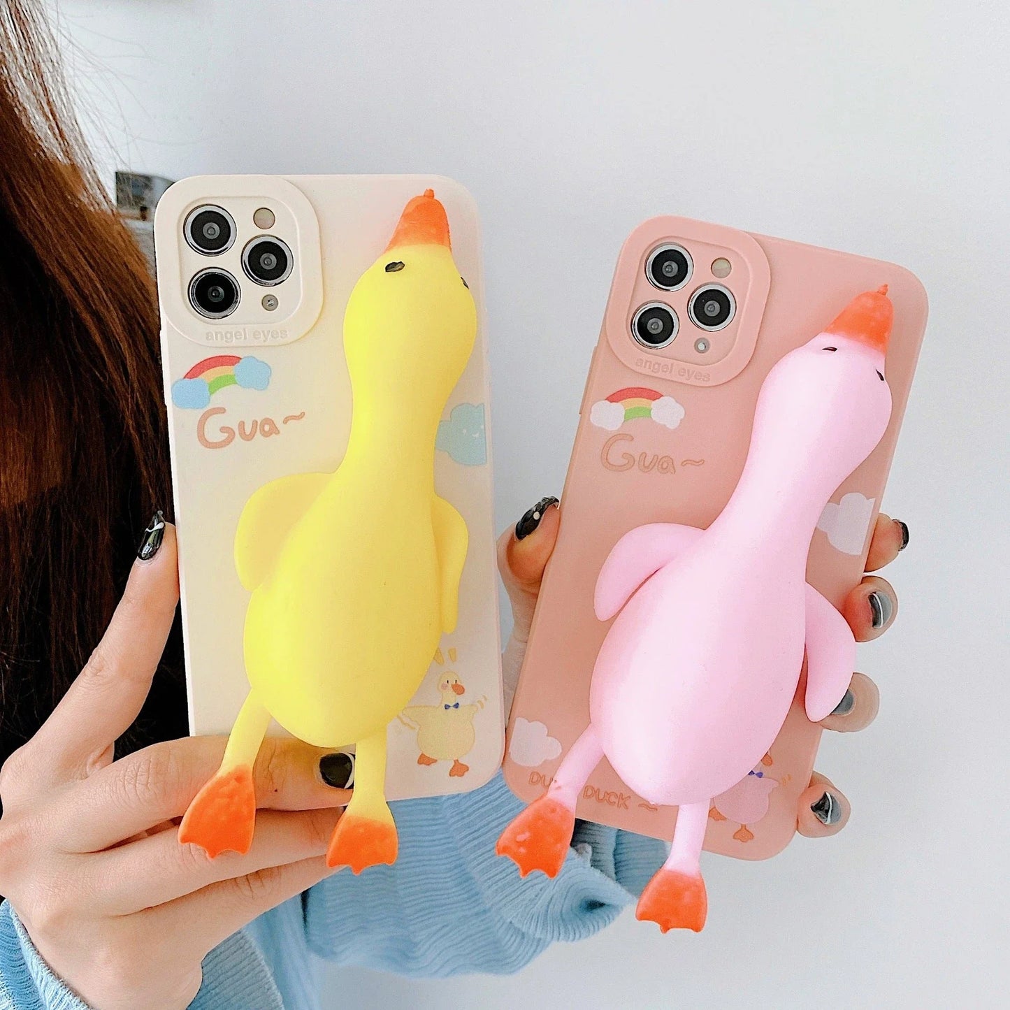 Stylish protective phone case with cartoon-inspired designs, compatible with a variety of iPhone models
