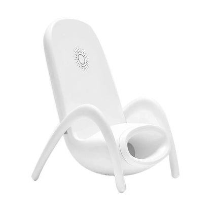 Wireless fast charging station with a stylish phone holder, designed for convenient and safe charging on a desk or table