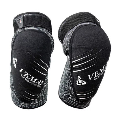 Cycling sports motorbike protection knee guards in black, blue, yellow, green, red