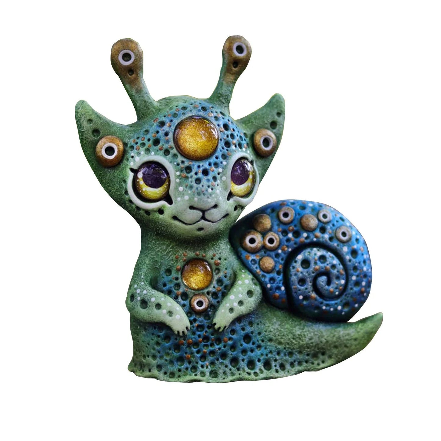 Handcrafted fantasy creature resin ornament for garden decoration