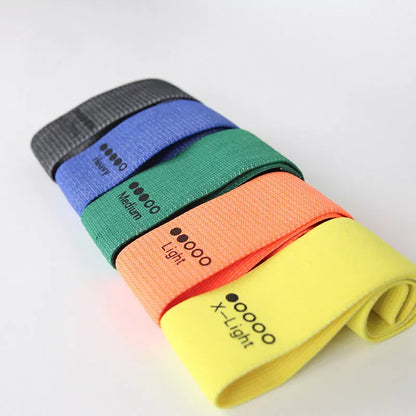 Squat Resistance Band Set with storage bag for yoga and fitness exercises