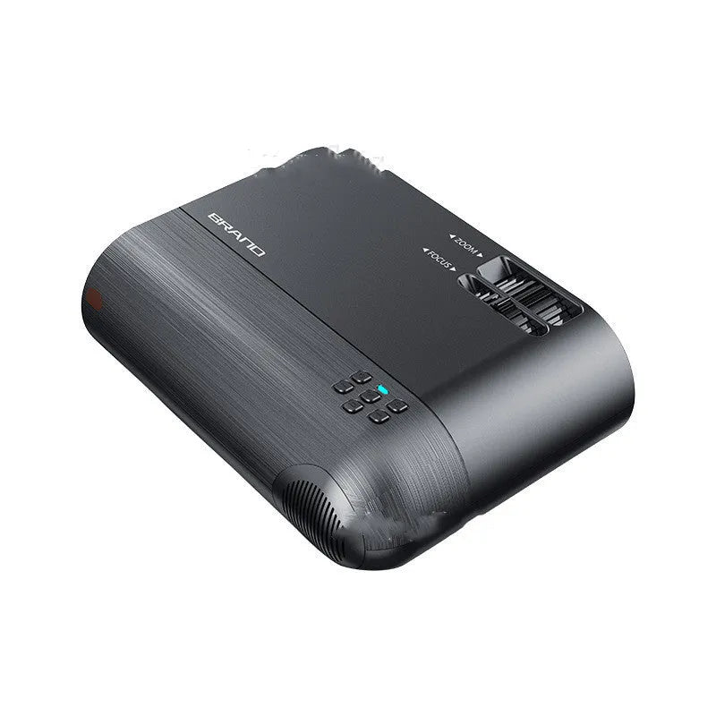 Portable WiFi wireless projector with 8K lens for mobile phone screen mirroring and AI voice control