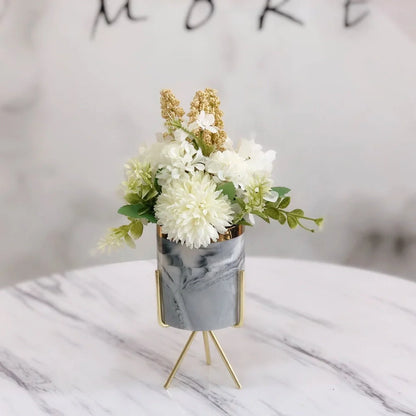 Artificial hydrangea bonsai with bionic simulation in five colour options for table decoration