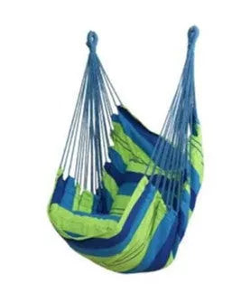 Canvas hammock swing chair in various colors for indoor and outdoor use