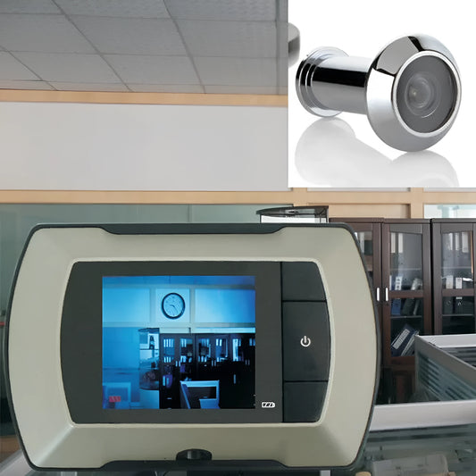 Digital LCD door peephole monitor with camera and 2.4 inch screen in photo colour
